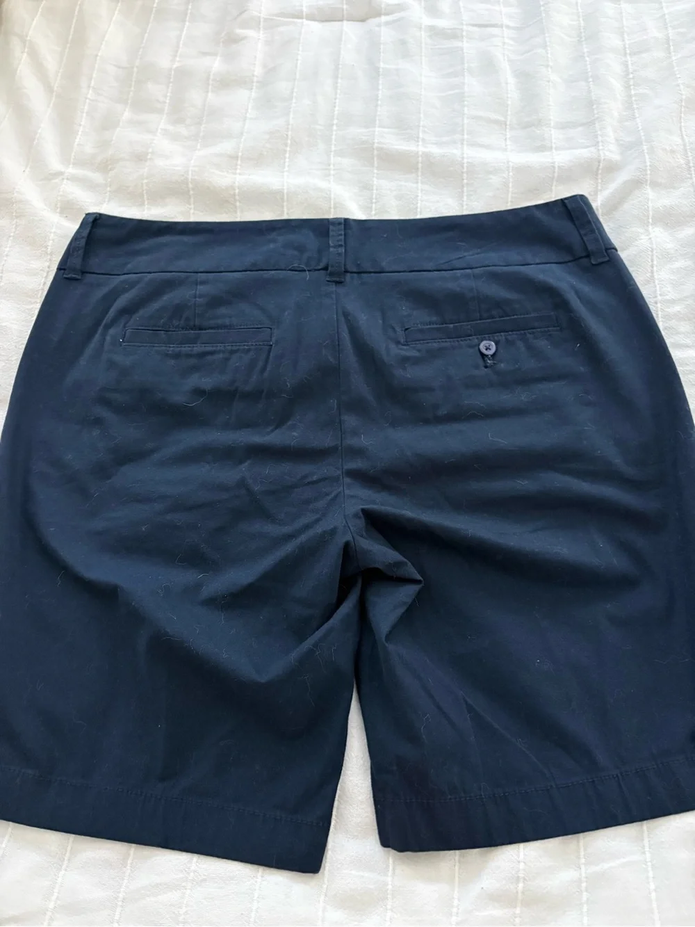 J. Crew Navy Women’s Flat-Front Chino Shorts